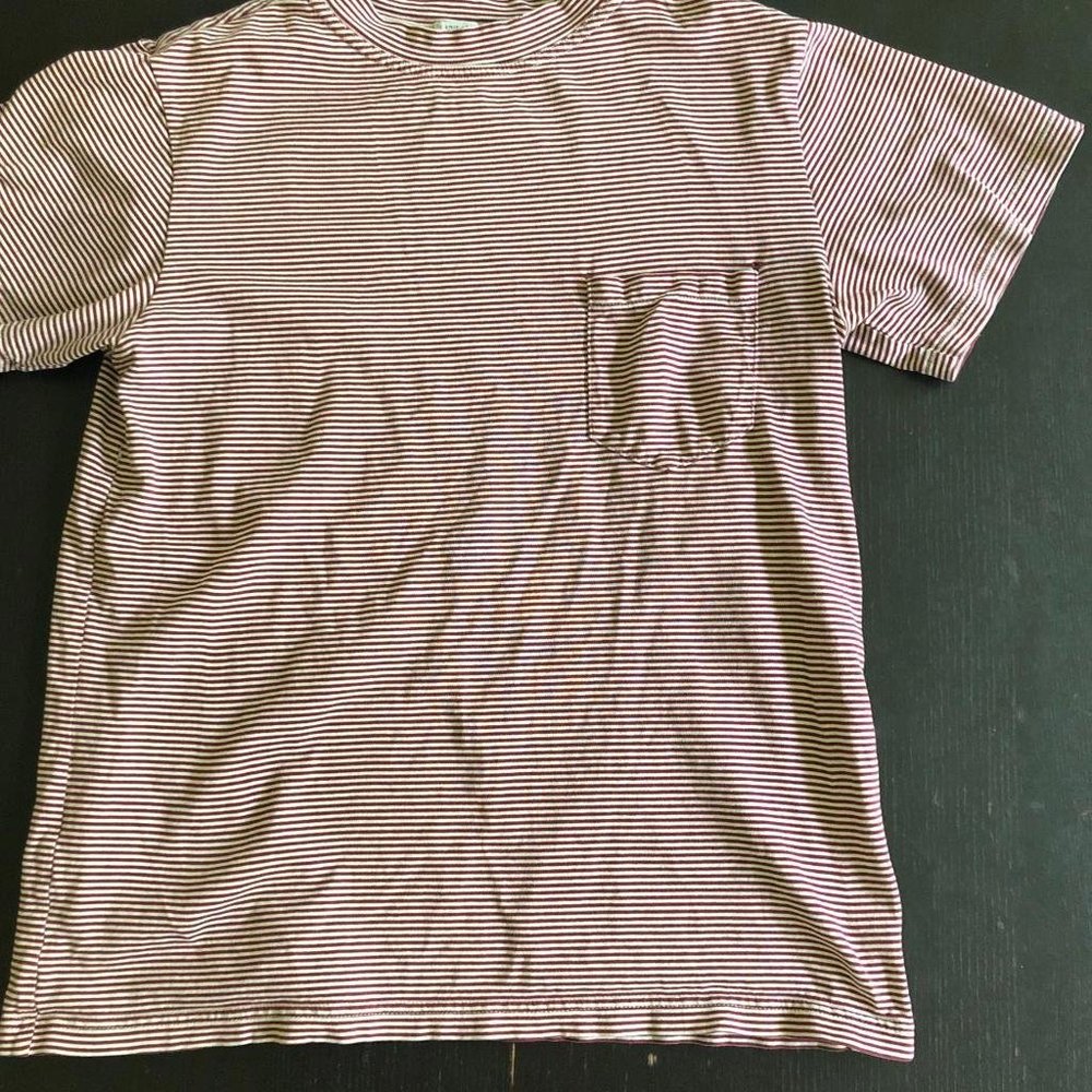 Lark & Wolff striped mock neck